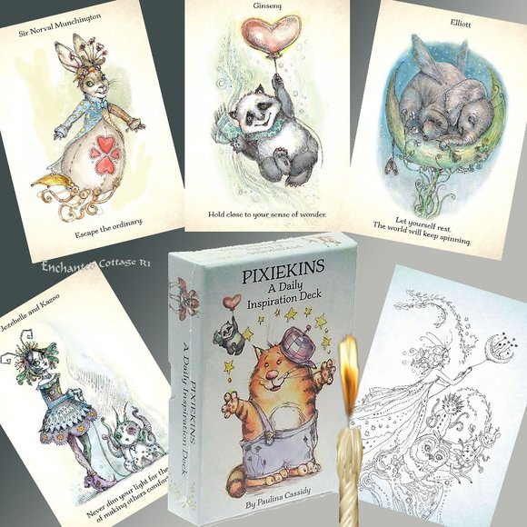🧚‍ PIXIEKINS: A Daily Inspiration Deck Paulina Cassidy 72CARDS AUTHENTIC USGS - Picture 1 of 15